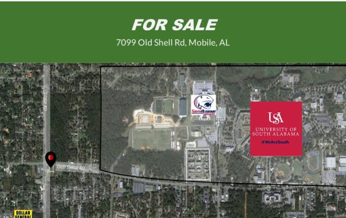Commercial Parcels For Sale – 7099 Old Shell Rd, Mobile, AL