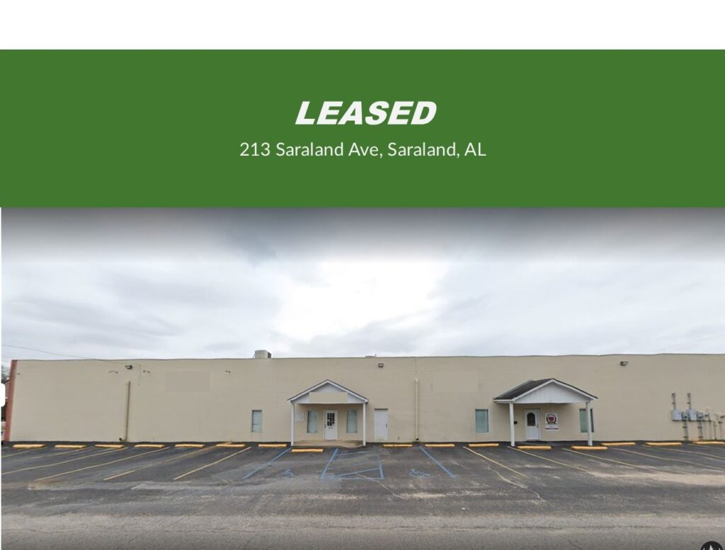 Commercial Building Leased 213 Saraland Ave Saraland AL