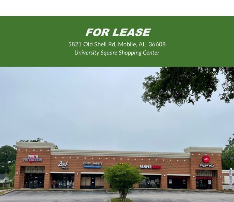 5821 Old Shell Rd Mobile AL Shopping Center For Lease