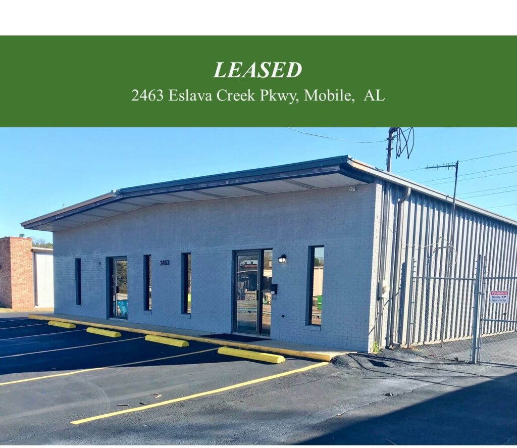 2463 Eslava Creek Pkwy Leased Warehouse Mobile AL