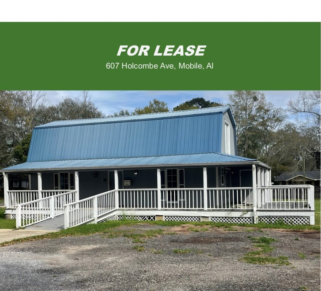 Commercial Property FOR LEASE Mobile AL - 607 Holcombe Ave Mobile AL