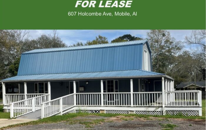 Commercial Property FOR LEASE Mobile AL - 607 Holcombe Ave Mobile AL