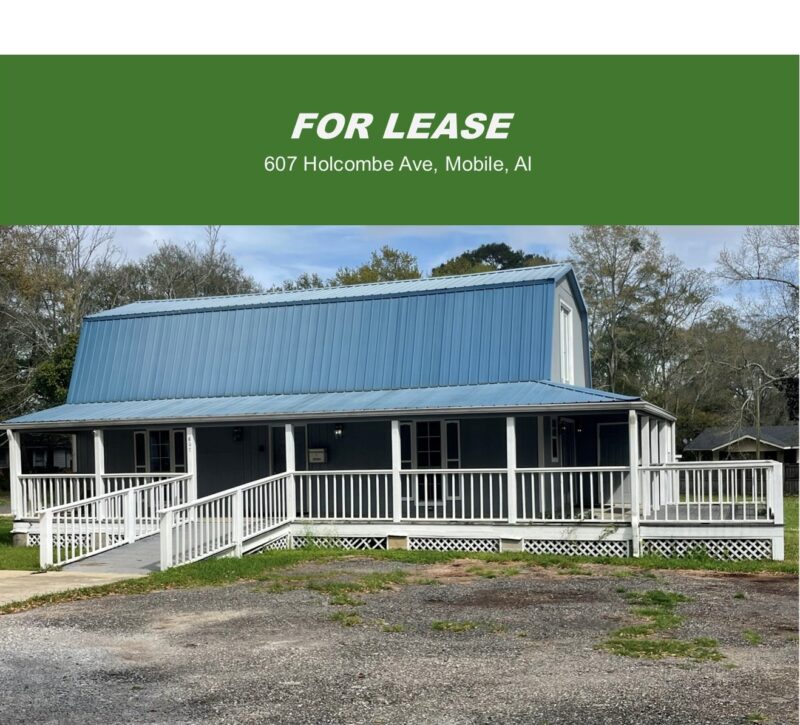 Commercial Property FOR LEASE Mobile AL - 607 Holcombe Ave Mobile AL